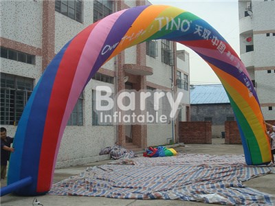 Customs size PVC cheap price inflatable rainbow arch for adversting BY-AD-007